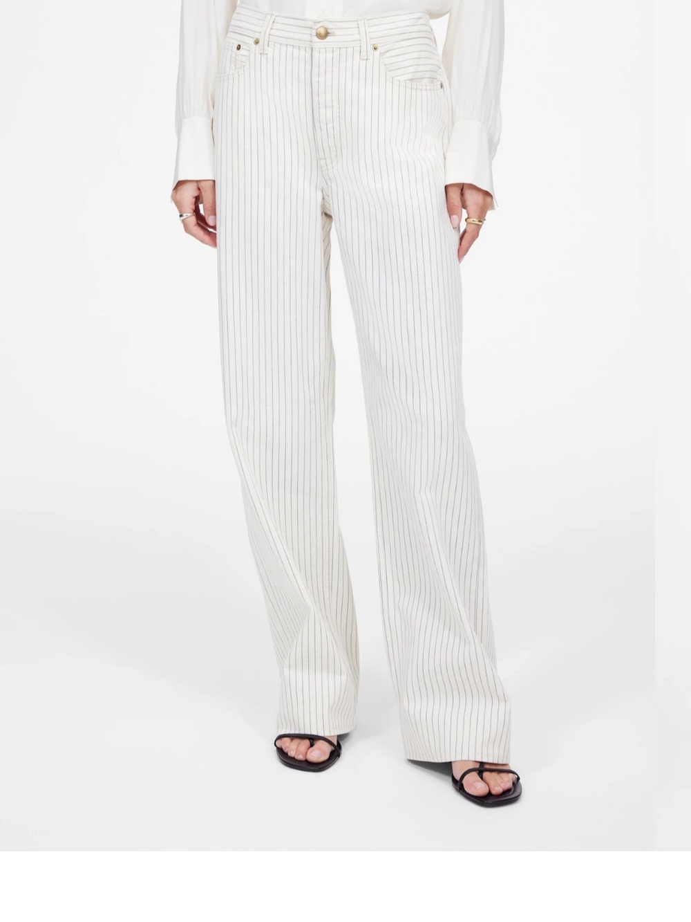 NWT MADEWELL LOW SLUNG BAGGY JEAN IN RAILROAD STRIPE